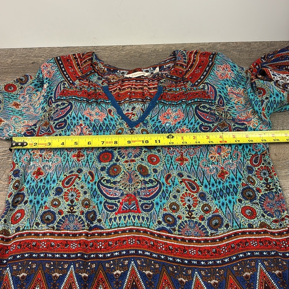 Soft Surroundings Multicolored Sequin Embellished… - image 6